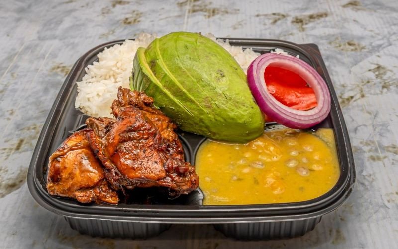 Craving a taste of home? Dive into our delicious daily dish of rice, beans, and your choice of protein at the best Dominican restaurant in Lawrence—order online now and savor the flavor!